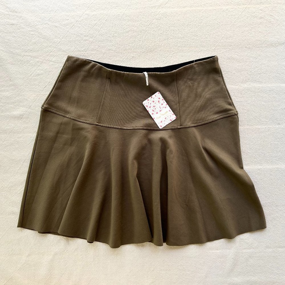 Free People Army Green Mini Skirt Size L